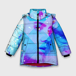 Куртка зимняя для девочки Billie Blue Star, цвет: 3D-красный
