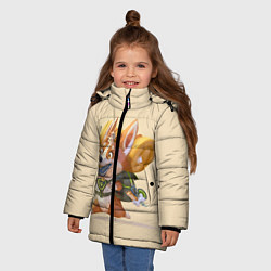 Куртка зимняя для девочки КОРГИ ПУТЕШЕСТВЕННИК, цвет: 3D-черный — фото 2