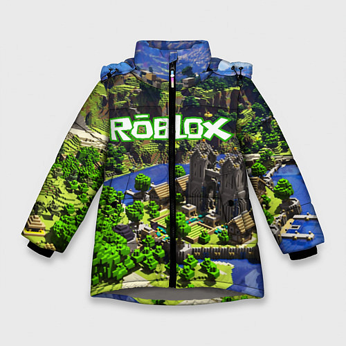 Зимняя куртка для девочки ROBLOX / 3D-Светло-серый – фото 1