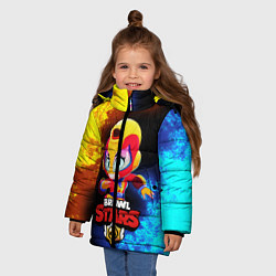 Куртка зимняя для девочки Brawl Stars MAX, цвет: 3D-черный — фото 2