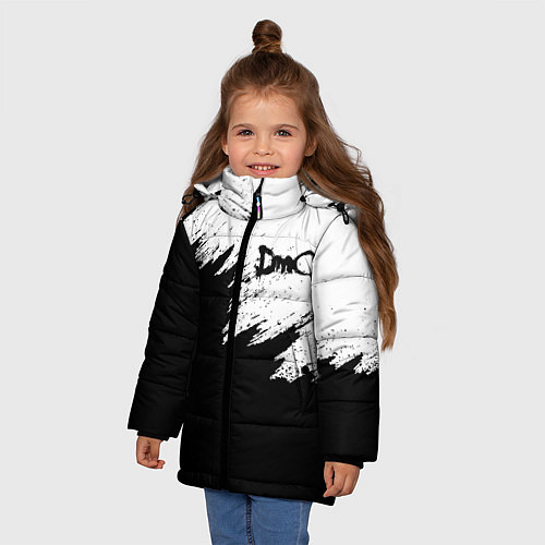 Зимняя куртка для девочки DEVIL MAY CRY DMC / 3D-Черный – фото 3