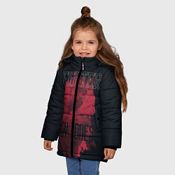 Куртка зимняя для девочки Fighter, цвет: 3D-черный — фото 2