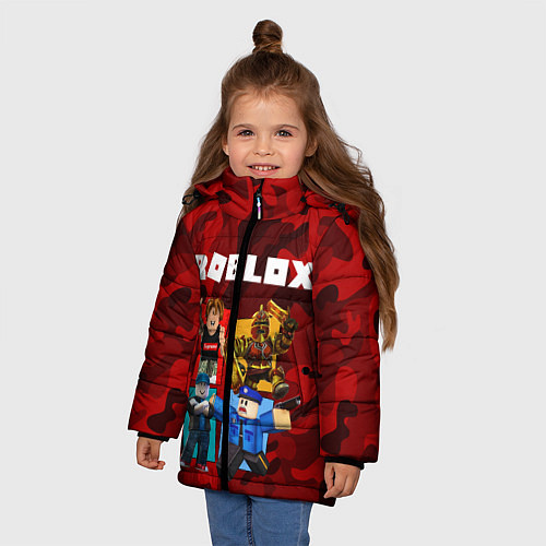 Зимняя куртка для девочки ROBLOX / 3D-Черный – фото 3