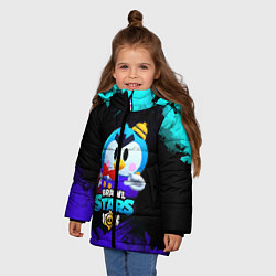 Куртка зимняя для девочки Brawl stars MRP, цвет: 3D-черный — фото 2