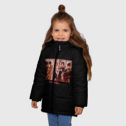 Куртка зимняя для девочки Великий из бродячих псов, цвет: 3D-черный — фото 2