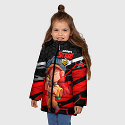 Куртка зимняя для девочки Jessie brawl stars, цвет: 3D-черный — фото 2