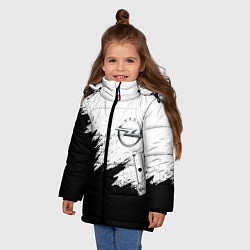 Куртка зимняя для девочки Opel, цвет: 3D-черный — фото 2