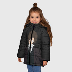 Куртка зимняя для девочки Osamu Dazai, цвет: 3D-черный — фото 2