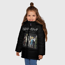 Куртка зимняя для девочки Bungou Stray Dogs, цвет: 3D-светло-серый — фото 2