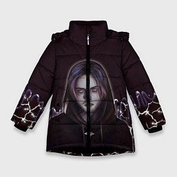 Куртка зимняя для девочки Pyrokinesis, цвет: 3D-черный