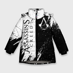 Куртка зимняя для девочки ASSASSIN'S CREED, цвет: 3D-светло-серый