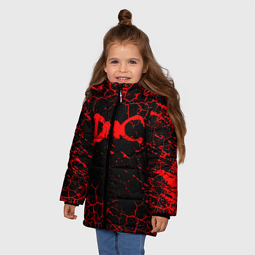 Зимняя куртка для девочки DEVIL MAY CRY / 3D-Черный – фото 3
