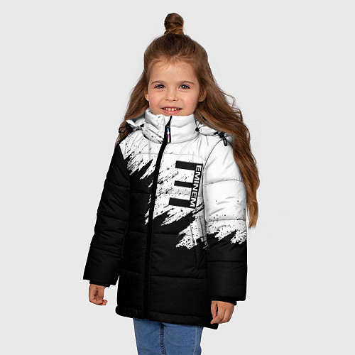 Зимняя куртка для девочки EMINEM / 3D-Черный – фото 3