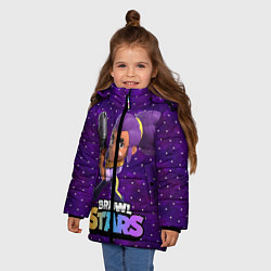 Куртка зимняя для девочки Brawl stars Шелли, цвет: 3D-черный — фото 2
