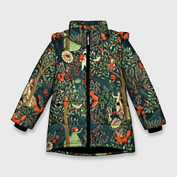 Зимняя куртка для девочки Abstraction Pattern