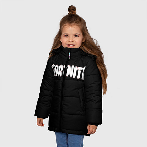 Зимняя куртка для девочки FORTNITE / 3D-Черный – фото 3