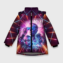 Куртка зимняя для девочки Muse, цвет: 3D-светло-серый