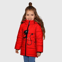 Куртка зимняя для девочки Disenchantment, цвет: 3D-красный — фото 2