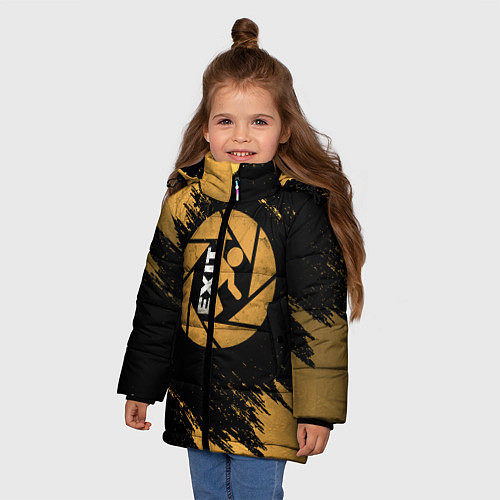 Зимняя куртка для девочки PORTAL / 3D-Черный – фото 3