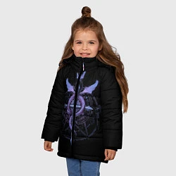 Куртка зимняя для девочки Стальной алхимик, цвет: 3D-светло-серый — фото 2