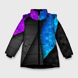 Куртка зимняя для девочки Bona Fide, цвет: 3D-черный