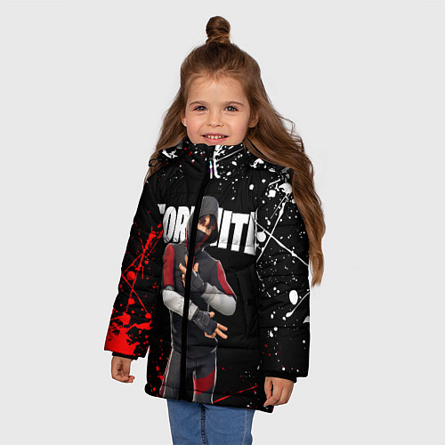 Зимняя куртка для девочки FORTNITE IKONIK / 3D-Черный – фото 3