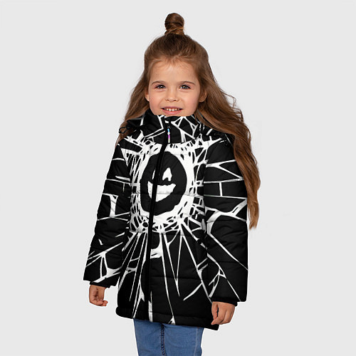 Зимняя куртка для девочки BLACK MIRROR / 3D-Черный – фото 3