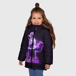 Куртка зимняя для девочки Five Nights At Freddy's, цвет: 3D-светло-серый — фото 2