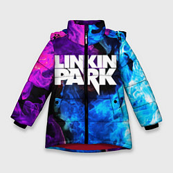 Куртка зимняя для девочки LINKIN PARK, цвет: 3D-красный
