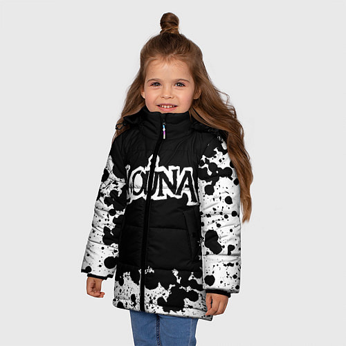 Зимняя куртка для девочки Louna / 3D-Черный – фото 3