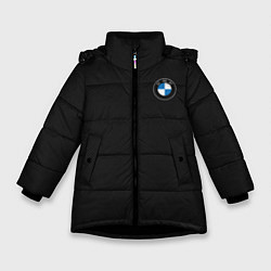Куртка зимняя для девочки BMW 2020 Carbon Fiber, цвет: 3D-черный