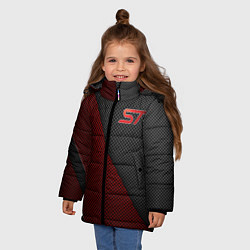 Куртка зимняя для девочки Ford ST, цвет: 3D-светло-серый — фото 2