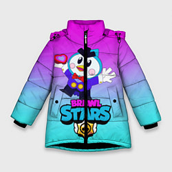 Куртка зимняя для девочки Brawl Stars MrP, цвет: 3D-черный