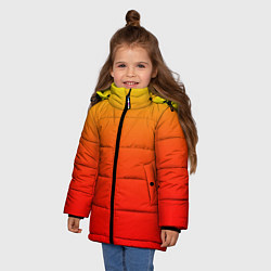 Куртка зимняя для девочки Оранж, цвет: 3D-черный — фото 2