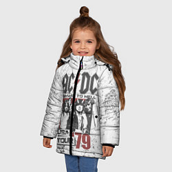 Куртка зимняя для девочки ACDC, цвет: 3D-светло-серый — фото 2