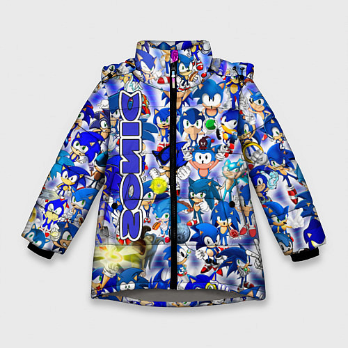 Зимняя куртка для девочки Sonik / 3D-Светло-серый – фото 1