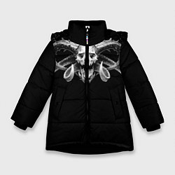 Куртка зимняя для девочки Сатана, цвет: 3D-черный