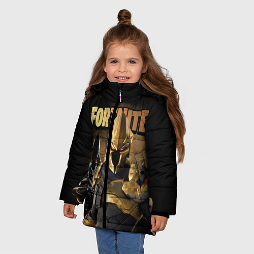 Зимняя куртка для девочки FORTNITE / 3D-Черный – фото 3