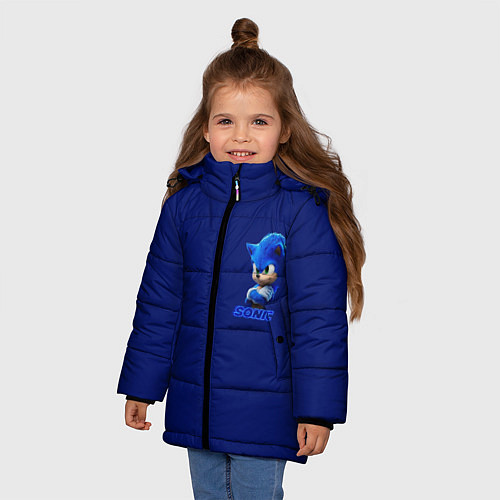 Зимняя куртка для девочки SONIC / 3D-Черный – фото 3