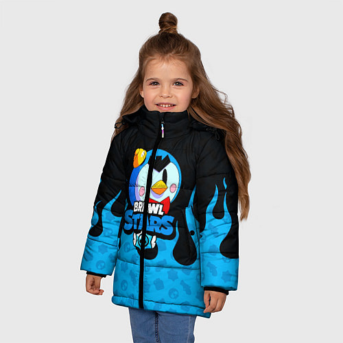 Зимняя куртка для девочки BRAWL STARS:MR P / 3D-Черный – фото 3