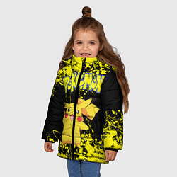 Куртка зимняя для девочки POKEMON, цвет: 3D-черный — фото 2