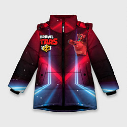 Куртка зимняя для девочки Brawl stars Nita Нита, цвет: 3D-черный