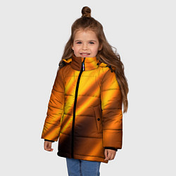 Куртка зимняя для девочки Луч, цвет: 3D-черный — фото 2