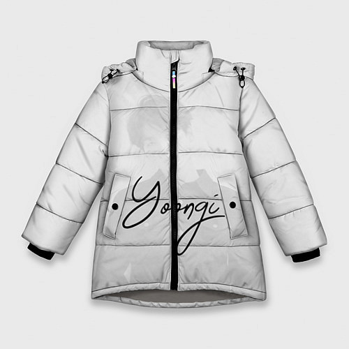Зимняя куртка для девочки BTS Min Yoongi / 3D-Светло-серый – фото 1