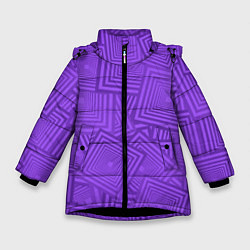 Зимняя куртка для девочки Квадраты в квадратах