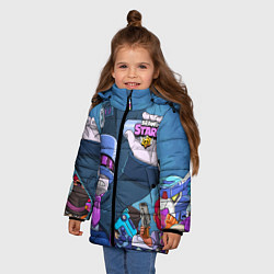 Куртка зимняя для девочки BRAWL STARS FRANK, цвет: 3D-черный — фото 2
