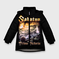 Куртка зимняя для девочки SABATON, цвет: 3D-светло-серый