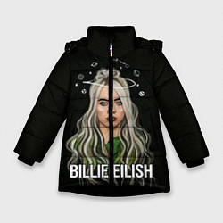 Куртка зимняя для девочки BILLIE EILISH, цвет: 3D-черный