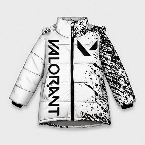 Зимняя куртка для девочки VALORANT / 3D-Светло-серый – фото 1