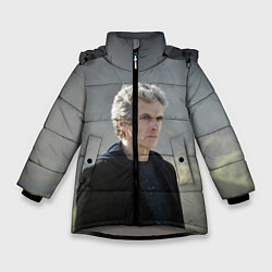 Куртка зимняя для девочки ДОКТОР КТО, цвет: 3D-светло-серый